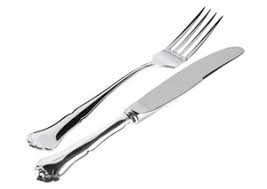 Chippendale teräs veitset ja haarukat 6kpl