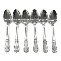Talonpoikais rokokoo jälkiruokalusikat 6kpl