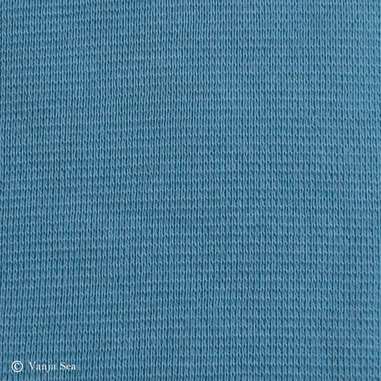 Organic Cotton Rib, petrol blue