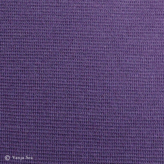 Organic Cotton Rib, aubergine