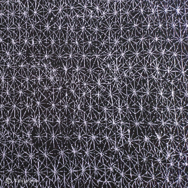 Beehive Organic Knitted Fabric, black/lavender