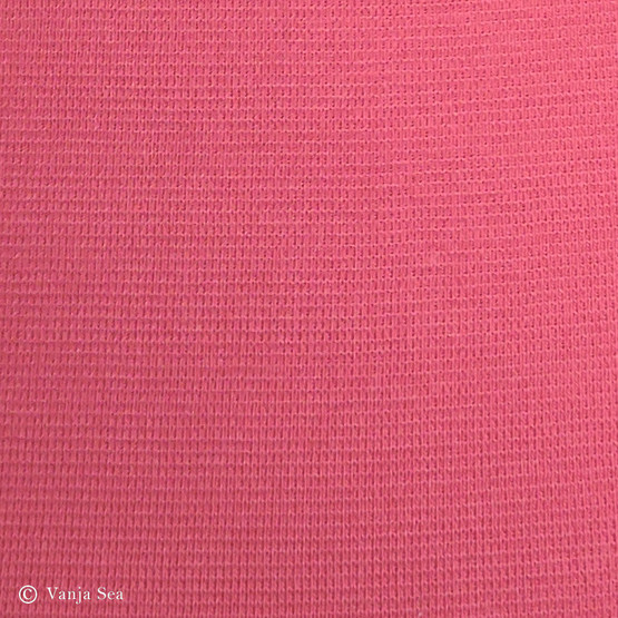 Organic Cotton Rib, coral red