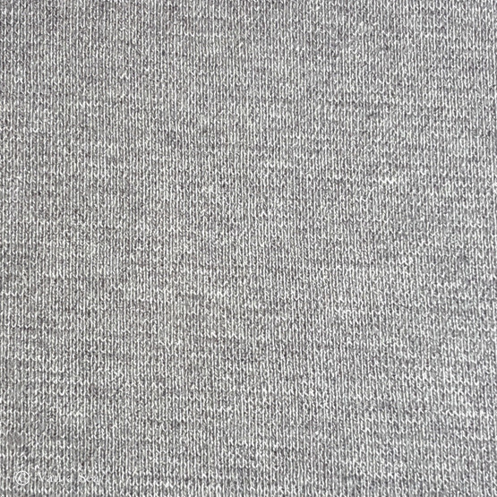 Organic Cotton Rib, heather light grey