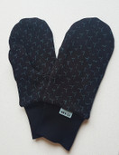3D Mittens, black