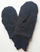 3D Mittens, black
