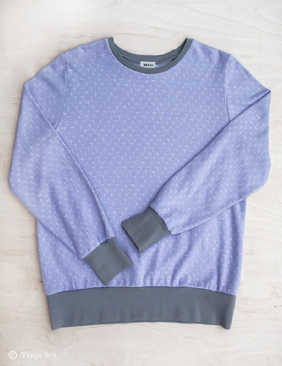 3D Organic Knitted Fabric, lavender