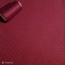 3D Organic Knitted Fabric, burgundy