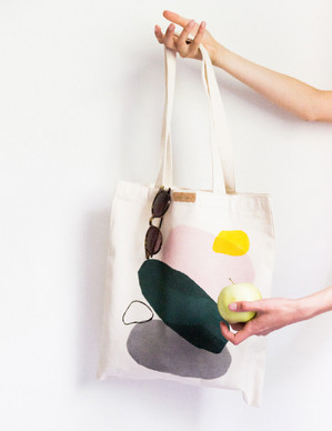 Pebbles Canvas Tote Bag