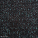 Beehive Organic Knitted Fabric, black/petrol