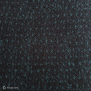 Beehive Organic Knitted Fabric, black/petrol