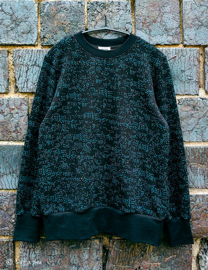 Yökaupunki Sweatshirt, black/petrol