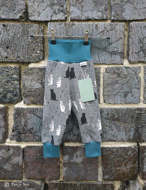 Musakissat Baby Leggings, dark grey