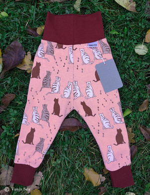 Musakissat Baby Leggings, pink