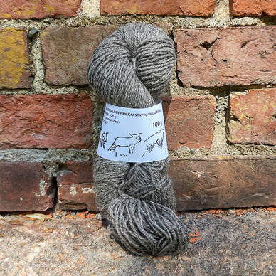 2ply Wool Yarn, Dark Grey