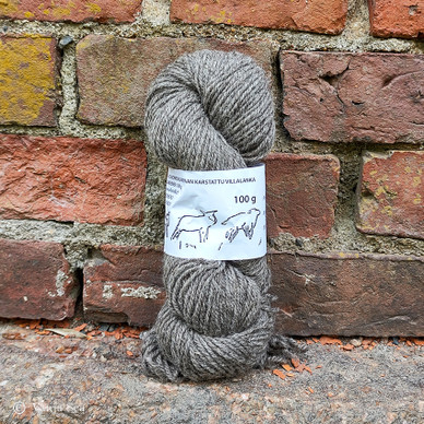 3ply Wool Yarn, Dark Grey