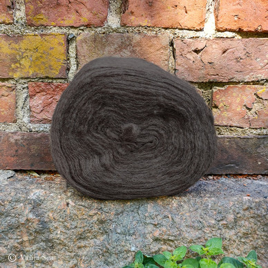 Wool Roving, Dark Brown