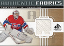 2011-12 SP Game Used Authentic Fabrics Gold #AFCPc Carey Price VAR: R