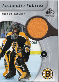 2005-06 SP Game Used Authentic Fabrics #AFAR Andrew Raycroft