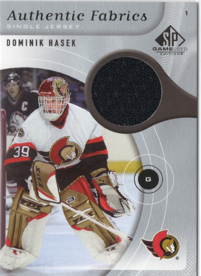 2005-06 SP Game Used Authentic Fabrics #AFHA Dominik Hasek