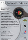 2005-06 SP Game Used Authentic Fabrics #AFHA Dominik Hasek