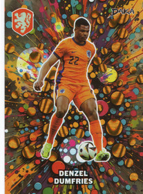 2025 Daka Top Audience Netherlands Painted Decoration Orange Wave #PD5 Denzel Dumfries /25