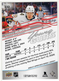 2026-27 Upper Deck #233 Marek Alscher YG, RC