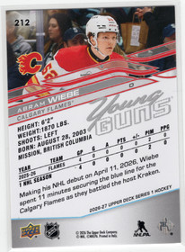 2026-27 Upper Deck #212 Abram Wiebe YG, RC