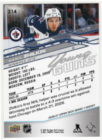 2026-27 Upper Deck #214 Danil Zhilkin YG, RC