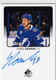 2025-26 SP Authentic - UD Authentics Autographs  #UDA-YG - Yanni Gourde AU