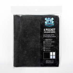 Euro Elite 4 Pocket Toploader Binder – 160 toploaderille (musta)