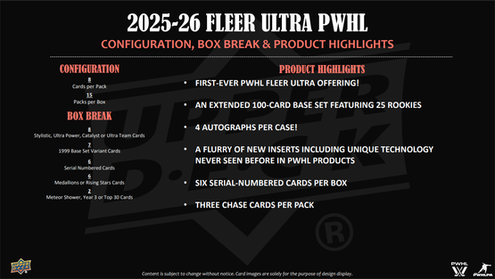 2025-26 Upper Deck Fleer Ultra PWHL Hockey Hobby Box
