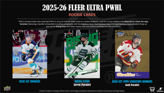 2025-26 Upper Deck Fleer Ultra PWHL Hockey Hobby Box