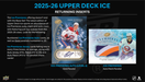 2025-26 Upper Deck Ice Hockey Hobby Box