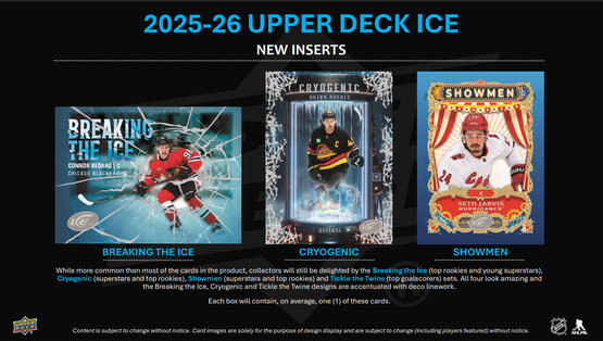 2025-26 Upper Deck Ice Hockey Hobby Box