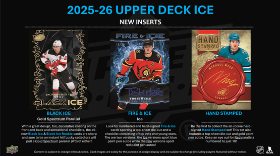2025-26 Upper Deck Ice Hockey Hobby Box