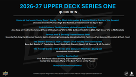 2026-27 Upper Deck Series 1 Hockey Hobby Box - ENNAKKOMYYNTI