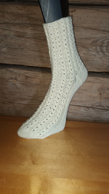 Pitsikuviollinen villasukka, made in Finland! :)