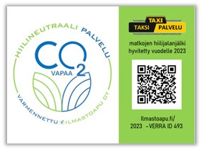 Hiilineutraali taksipalvelu - palvelupaketti