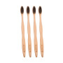 4 pcs bamboo carbon fiber toothbrushes