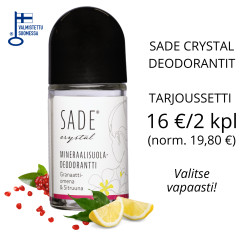 Sade crystal roll-on mineral deodorant Pomegranate & Lemon 50 ml