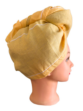 AAMU Hamam-hiusturbaani keltainen