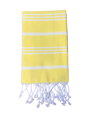 AAMU Hamam-käsipyyhe sitruunankeltainen