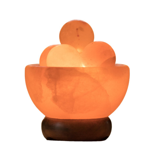 Massage ball bowl salt lamp