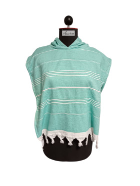 LASTEN AAMU HAMAM TUNIKAPYYHE vaalea minttu