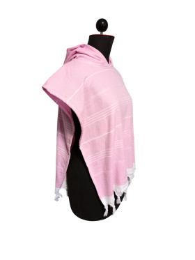 LASTEN AAMU HAMAM TUNIKAPYYHE vaalea pinkki