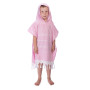 Lasten AAMU Hamam tunikapyyhe vaalea pinkki