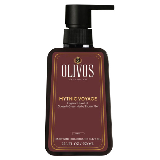 Olivos meren raikkaus ja vihreät yrtit oliiviöljy suihkusaippua 750 ml