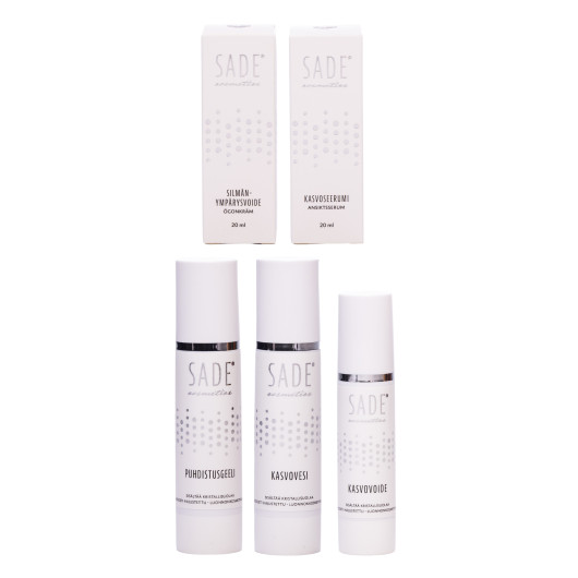 Sade cosmetics facial care product range (5 products)