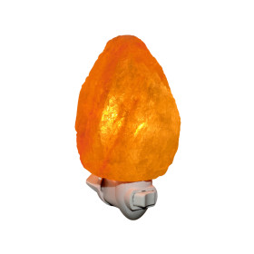 Orange Himalayan crystal salt night light