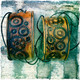 Steampunk nahkaranneke, ratas kuvioinnein